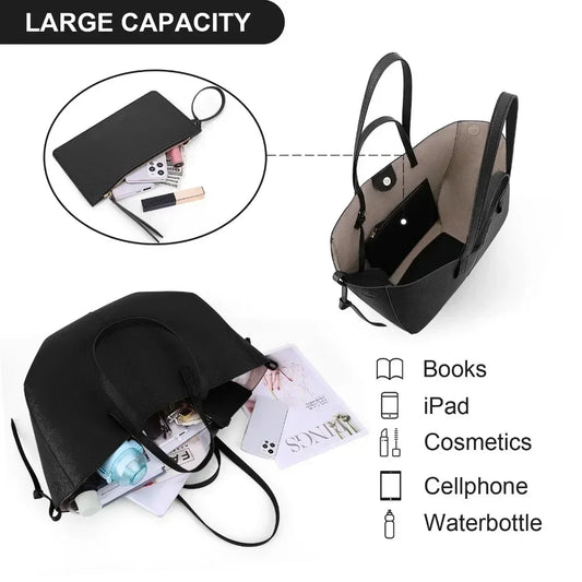 Lady Underarm Tote Bags Women Trendy Handbag Shoulder Bag with Magnetic Closure Leather for Women Trendy Leather Shoulder Bag