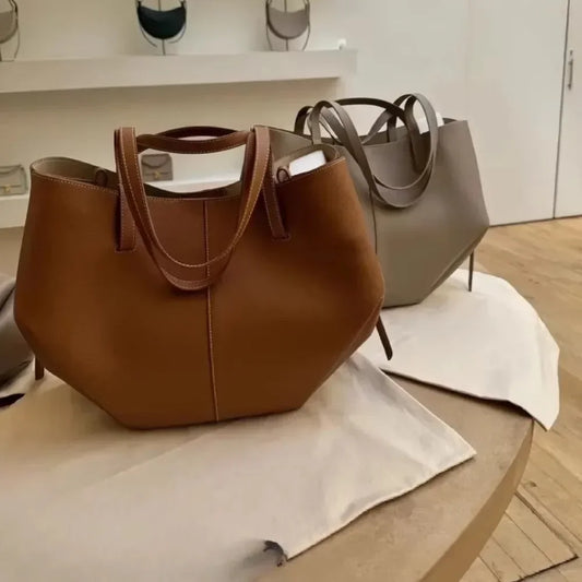 Lady Underarm Tote Bags Women Trendy Handbag Shoulder Bag with Magnetic Closure Leather for Women Trendy Leather Shoulder Bag